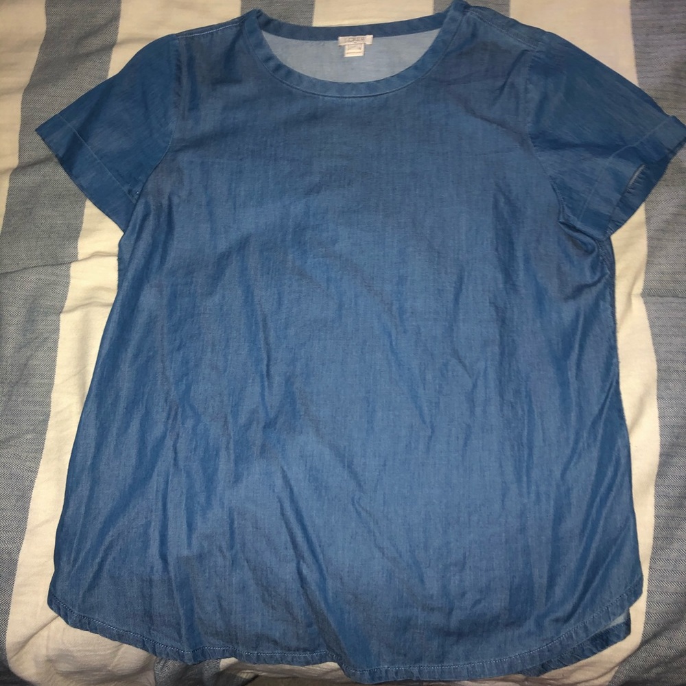J. Crew Chambray Top